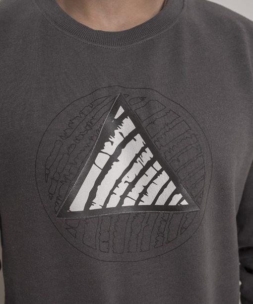Triangle Logo Sweater Dark Grey Men