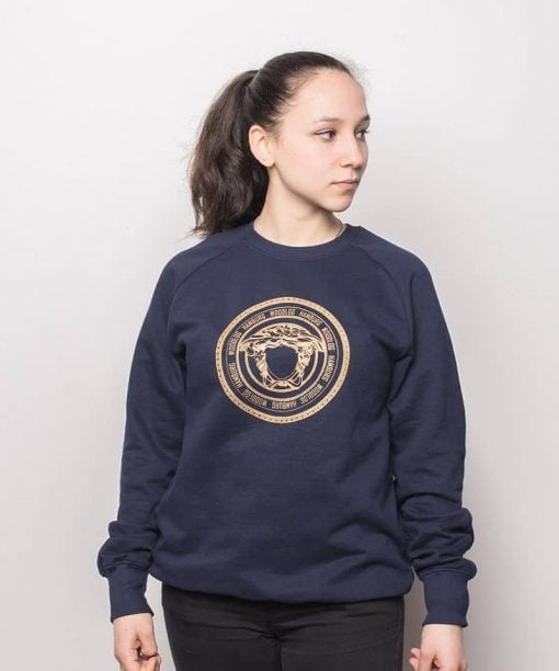 Woodlog Medusa Gold Sweater Navy Women
